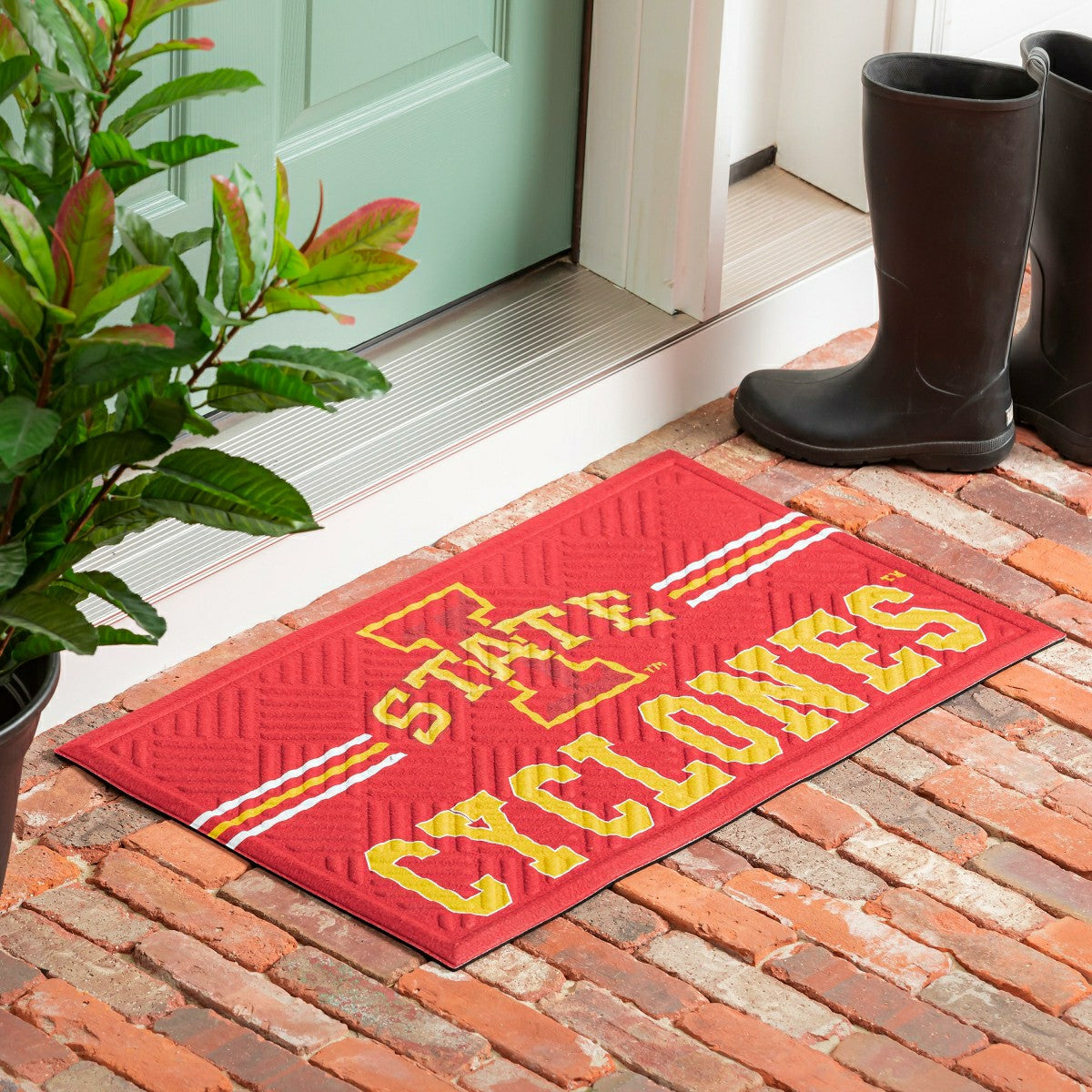 Embossed Mat, Cross Hatch, Iowa State University
