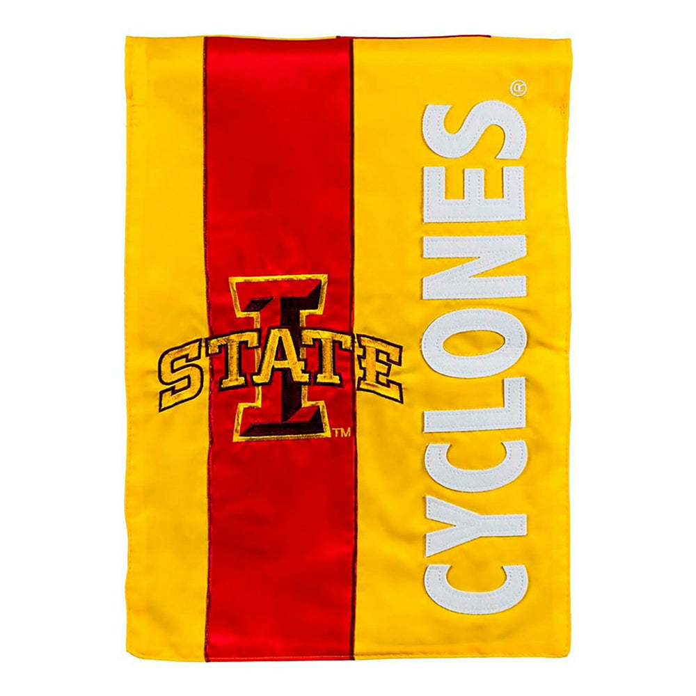 Double-Sided Embellished NCAA College Team Pride Applique House Flag,