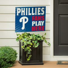 Philadelphia Phillies Coroplast Yard Sign "Fans Play Here"