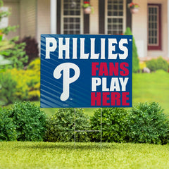 Philadelphia Phillies Coroplast Yard Sign "Fans Play Here"