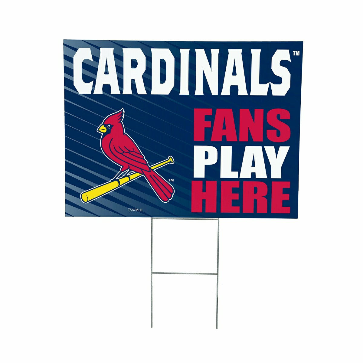 St Louis Cardinals Coroplast Yard Sign "Fans Play Here"