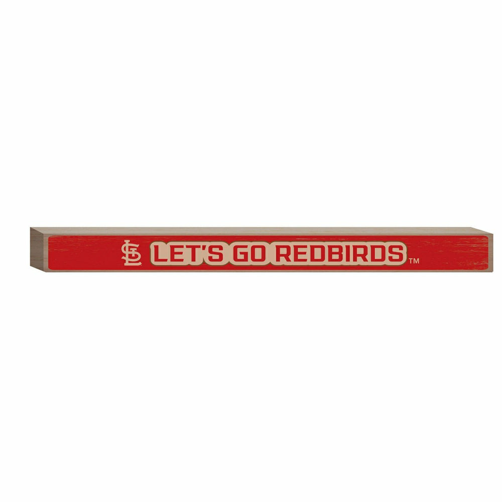St Louis Cardinals Engraved Wood Sign, 1.5" x 18"