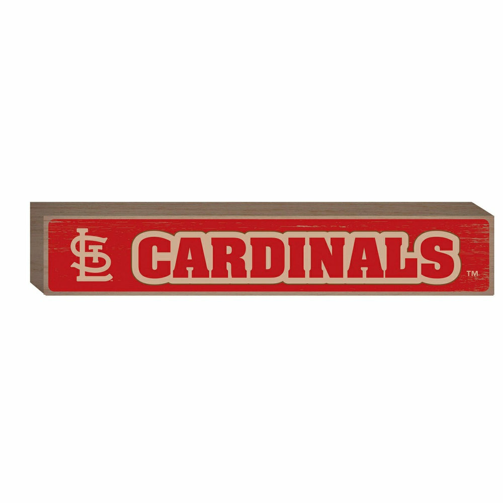 St Louis Cardinals Engraved Wood Sign, 3.5" x 18"