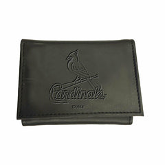 St Louis Cardinals Tri-Fold Wallet Black