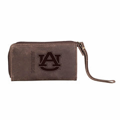 Wristlet Wallet, Brown, Auburn University