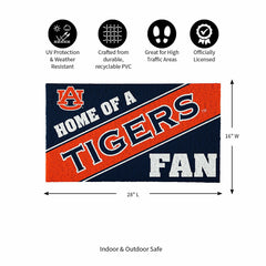 Auburn University, PVC Mat COLOR, Home of a Fan