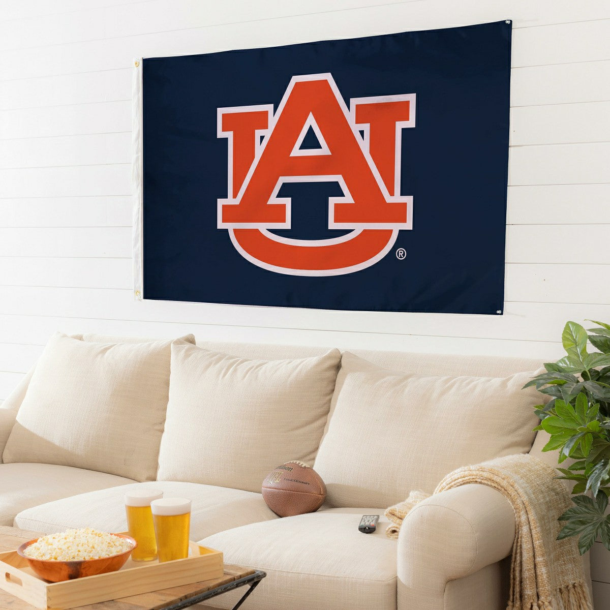 Auburn University Single Sided Flag w/ 2 Grommets, 3'x5'