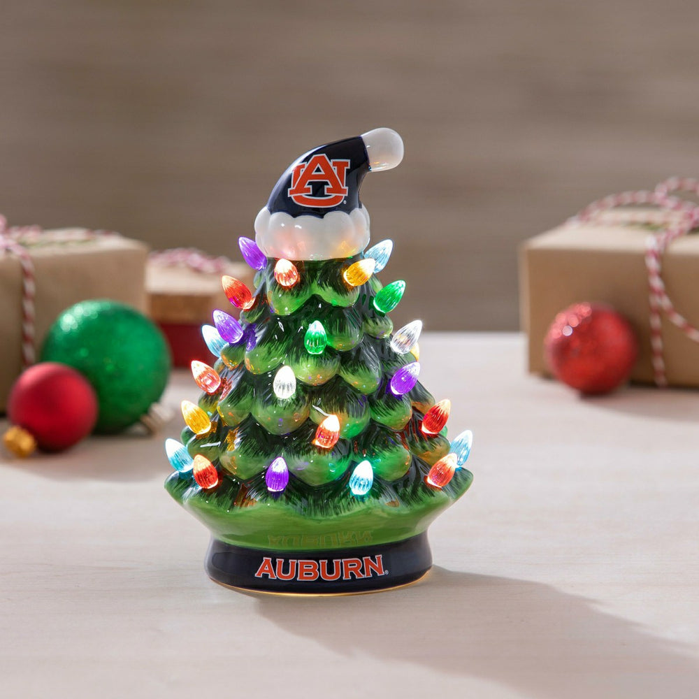 8" LED Ceramic Christmas Tree, Auburn University