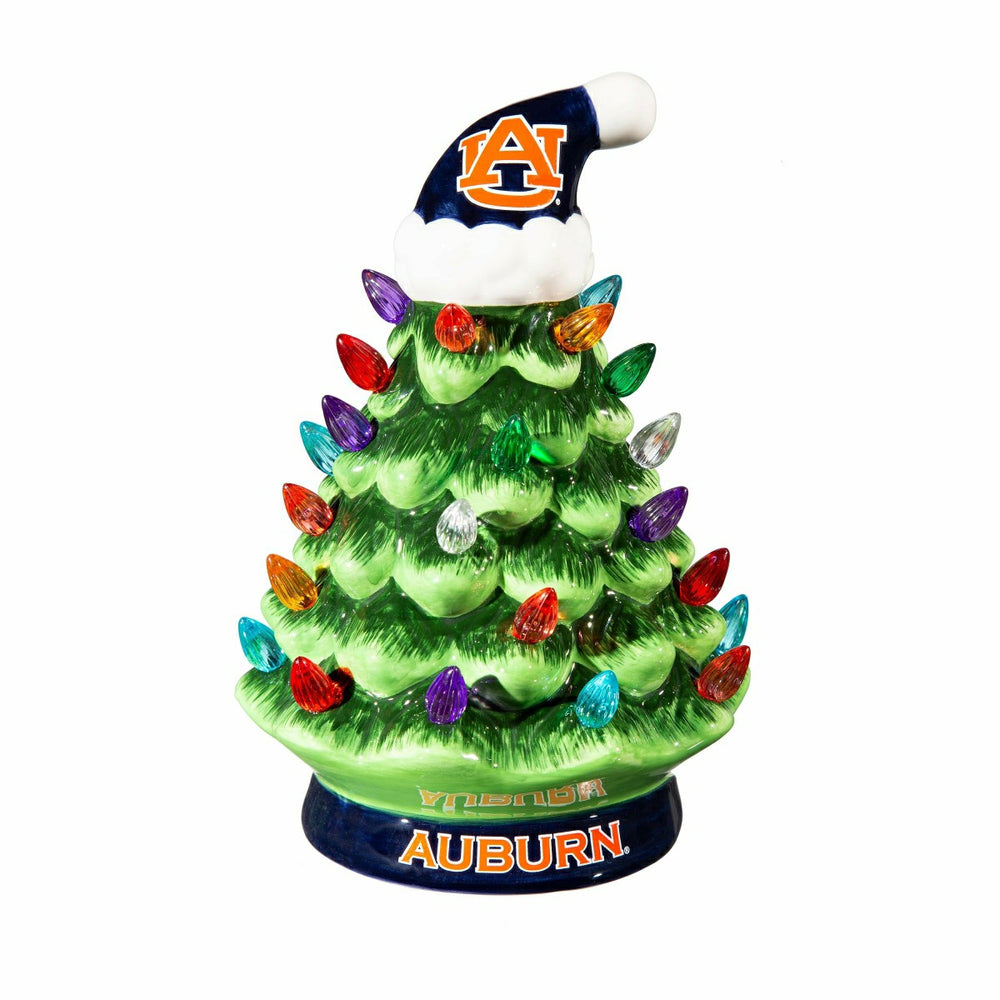 8" LED Ceramic Christmas Tree, Auburn University