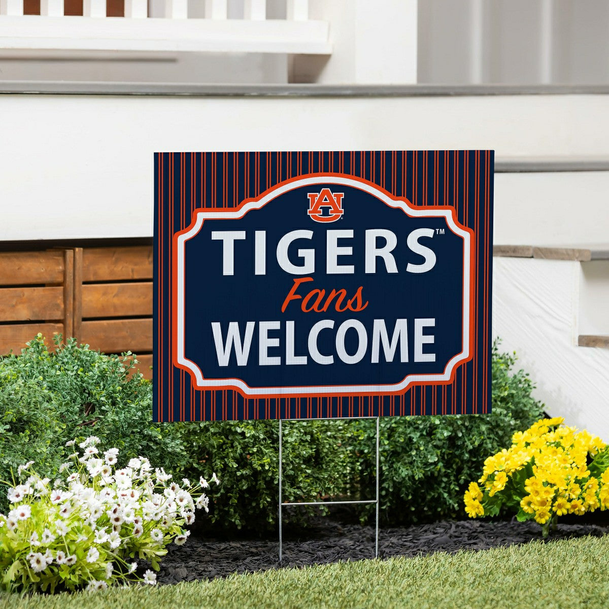 Auburn University Coroplast Yard Sign, "Fans Welcome"