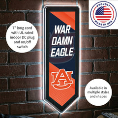 LED Wall Decor, Pennant, Auburn University
