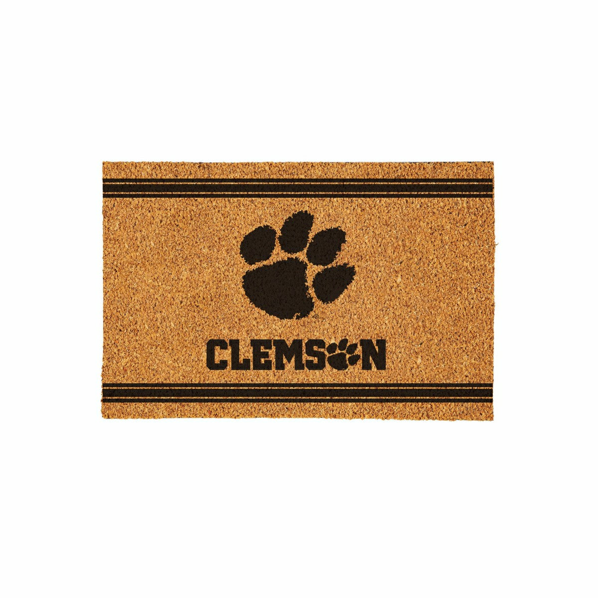 Clemson University Large One Color Coir Mat, 36"x24"