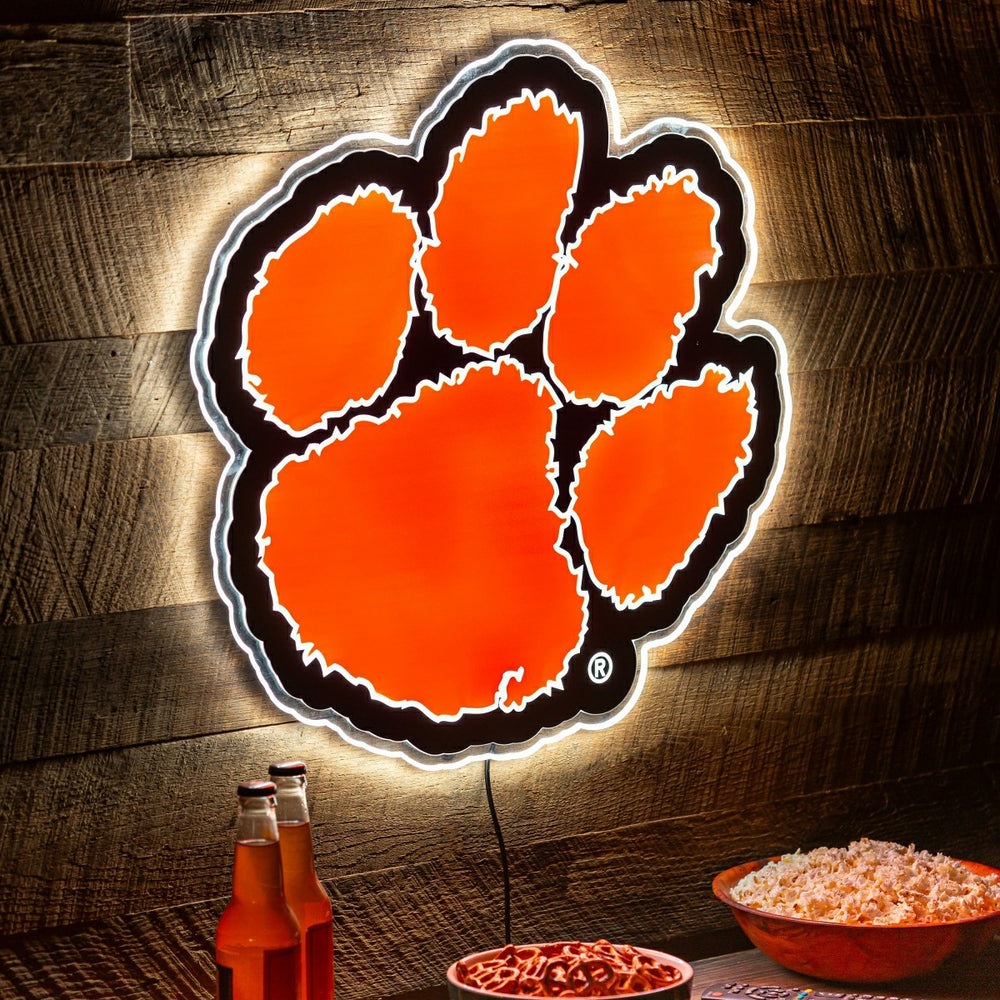 LED Wall Decor, Glazelite, College Mascot, Clemson University