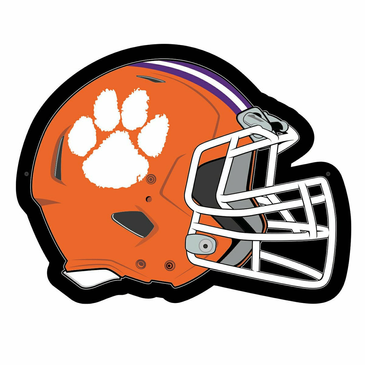 LED Wall Decor, Helmet, Clemson University