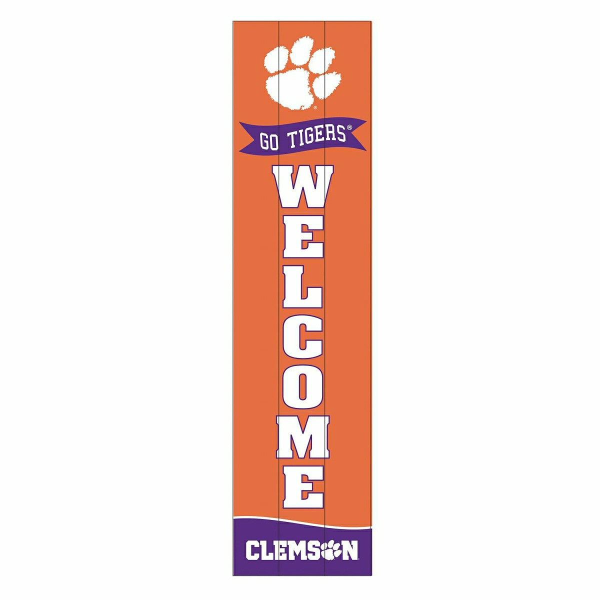 Clemson University Large Single Sided Leaner, 46"