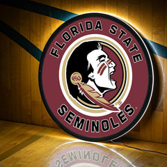 LED Wall Decor, Round, Florida State University
