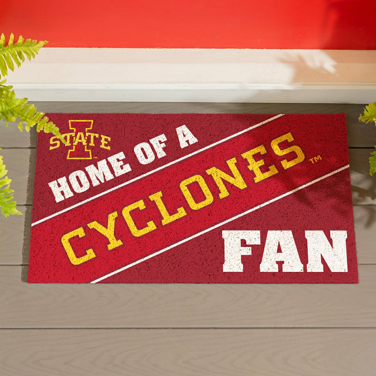 Iowa State University, PVC Mat COLOR, Home of a Fan