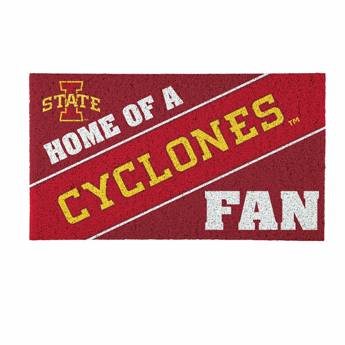 Iowa State University, PVC Mat COLOR, Home of a Fan