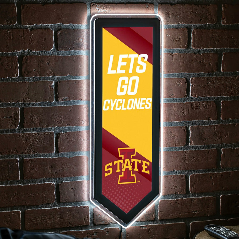 LED Wall Decor, Pennant, Iowa State University