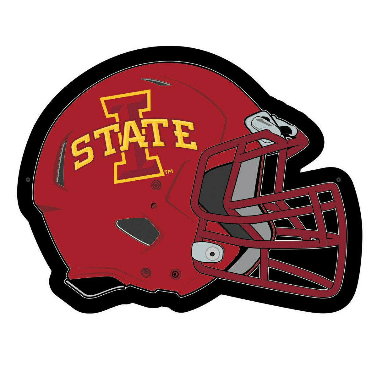 LED Wall Decor, Helmet, Iowa State University