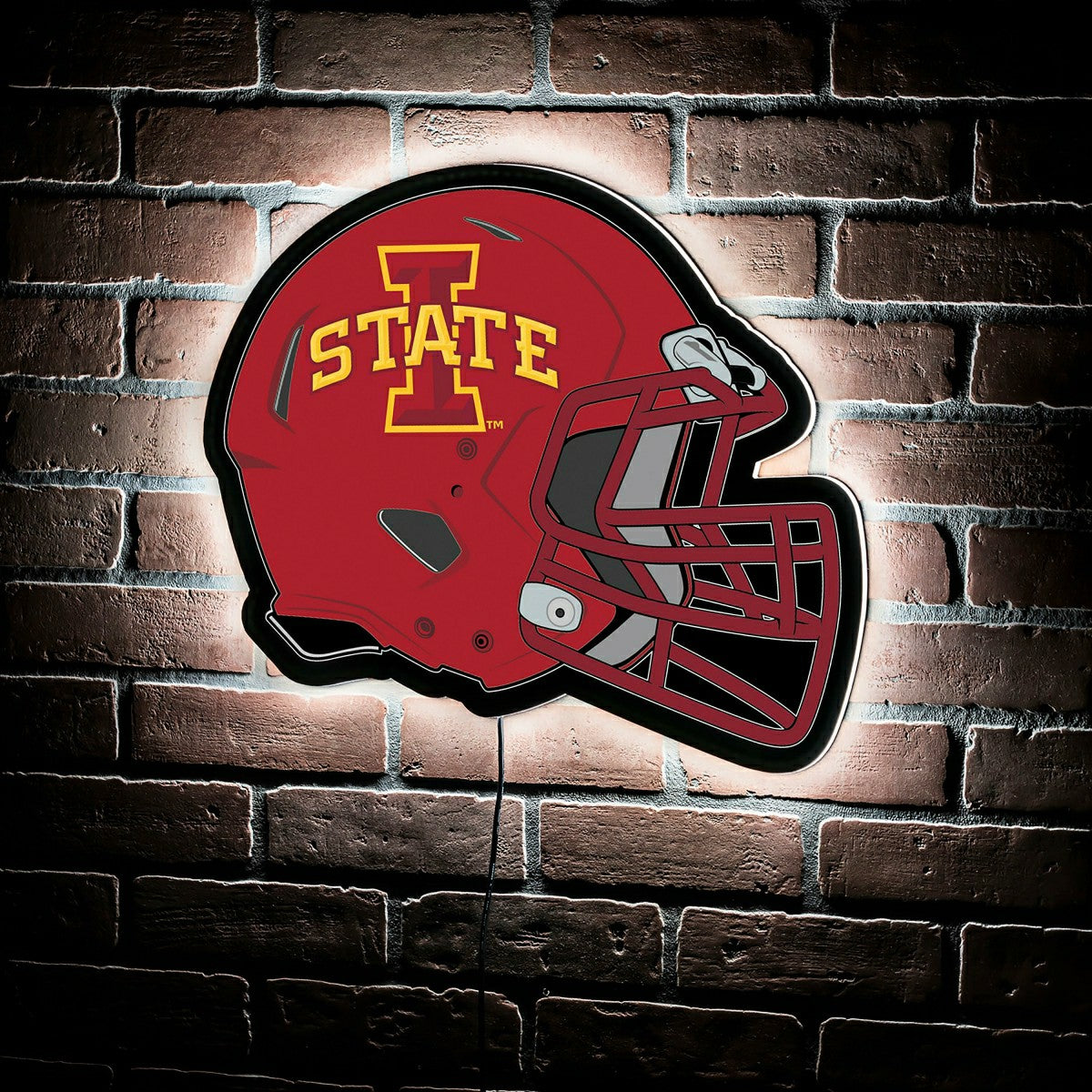 LED Wall Decor, Helmet, Iowa State University