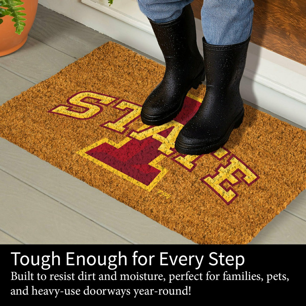 Coir Mat, 16"x28", Iowa State University