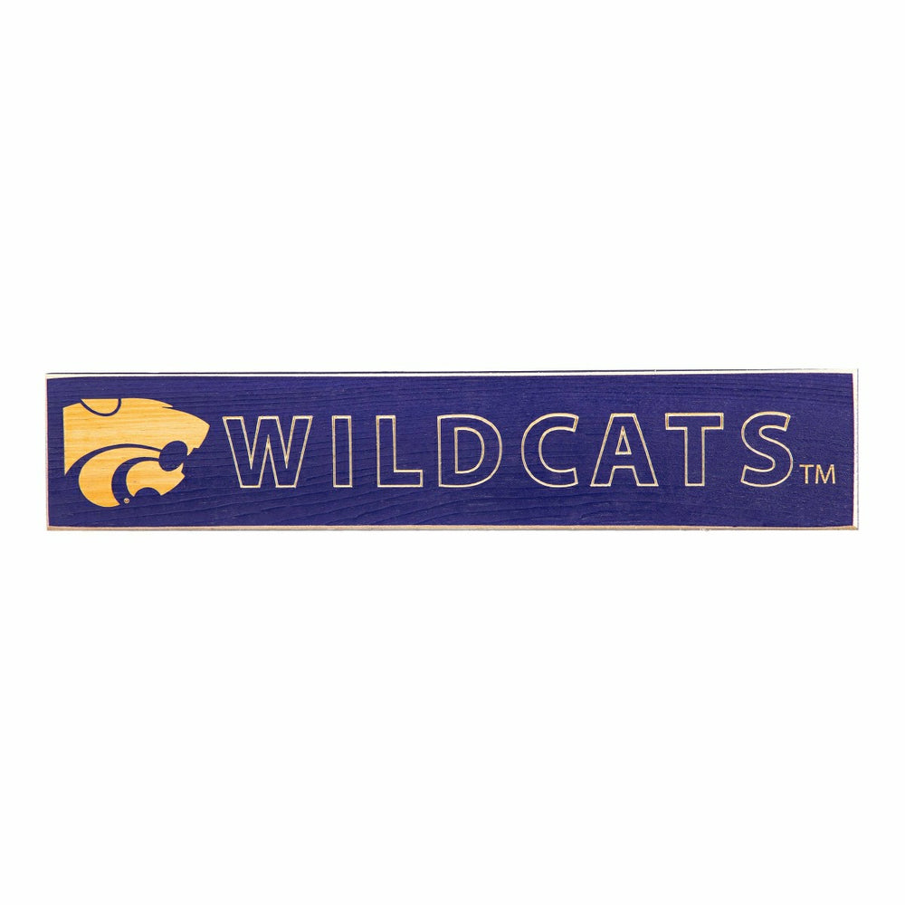 Kansas State University Engraved Wood Sign, 3.5" x 18"