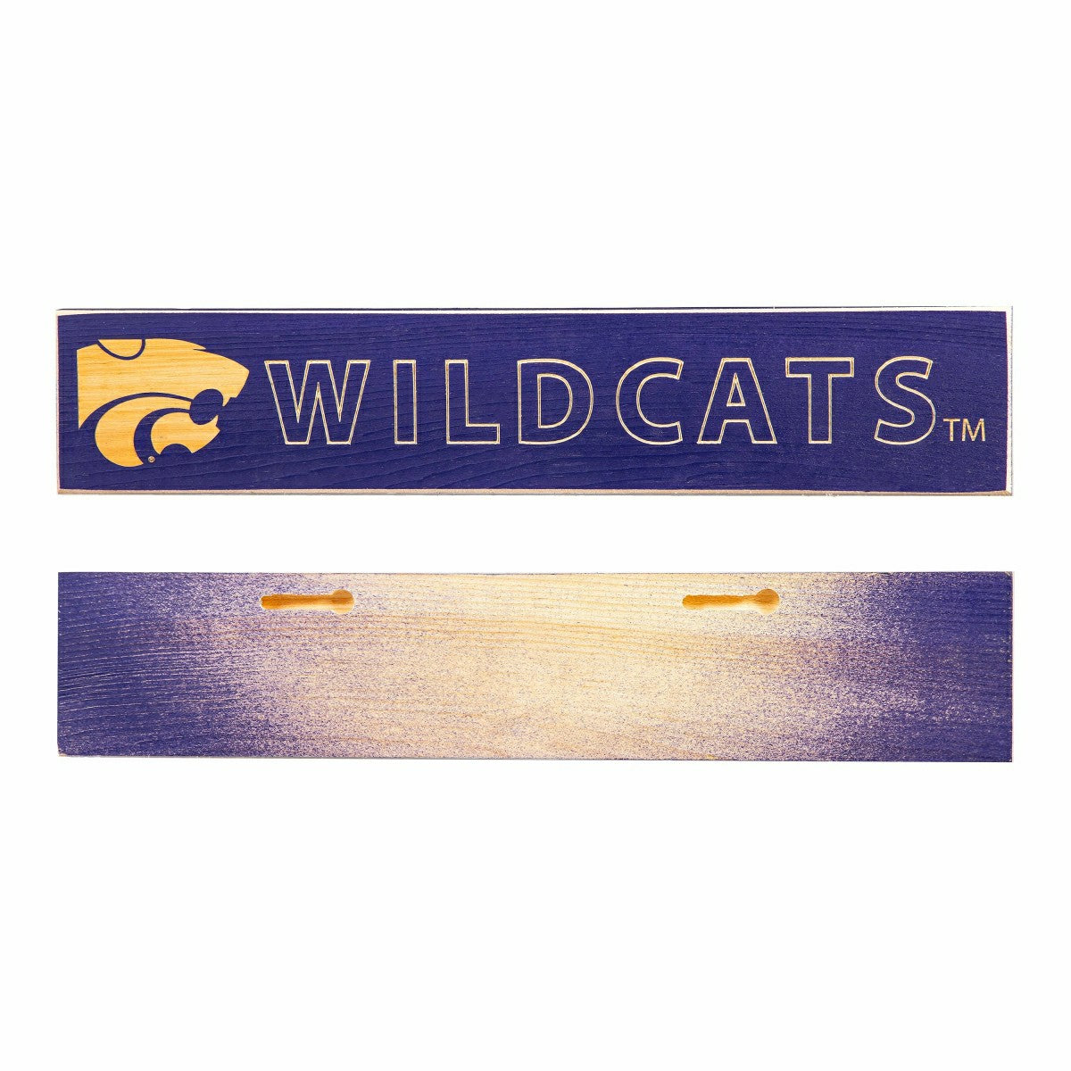 Kansas State University Engraved Wood Sign, 3.5" x 18"