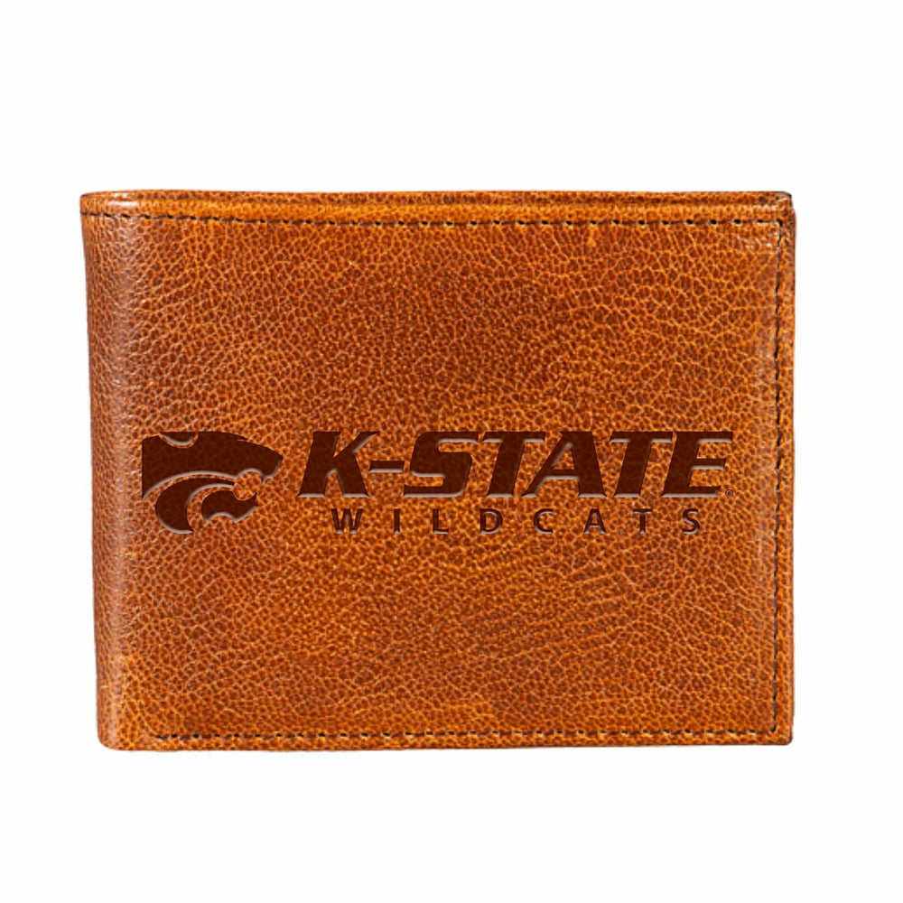 Kansas State University, Embossed 100% Genuine Tumbled Leather Passcas