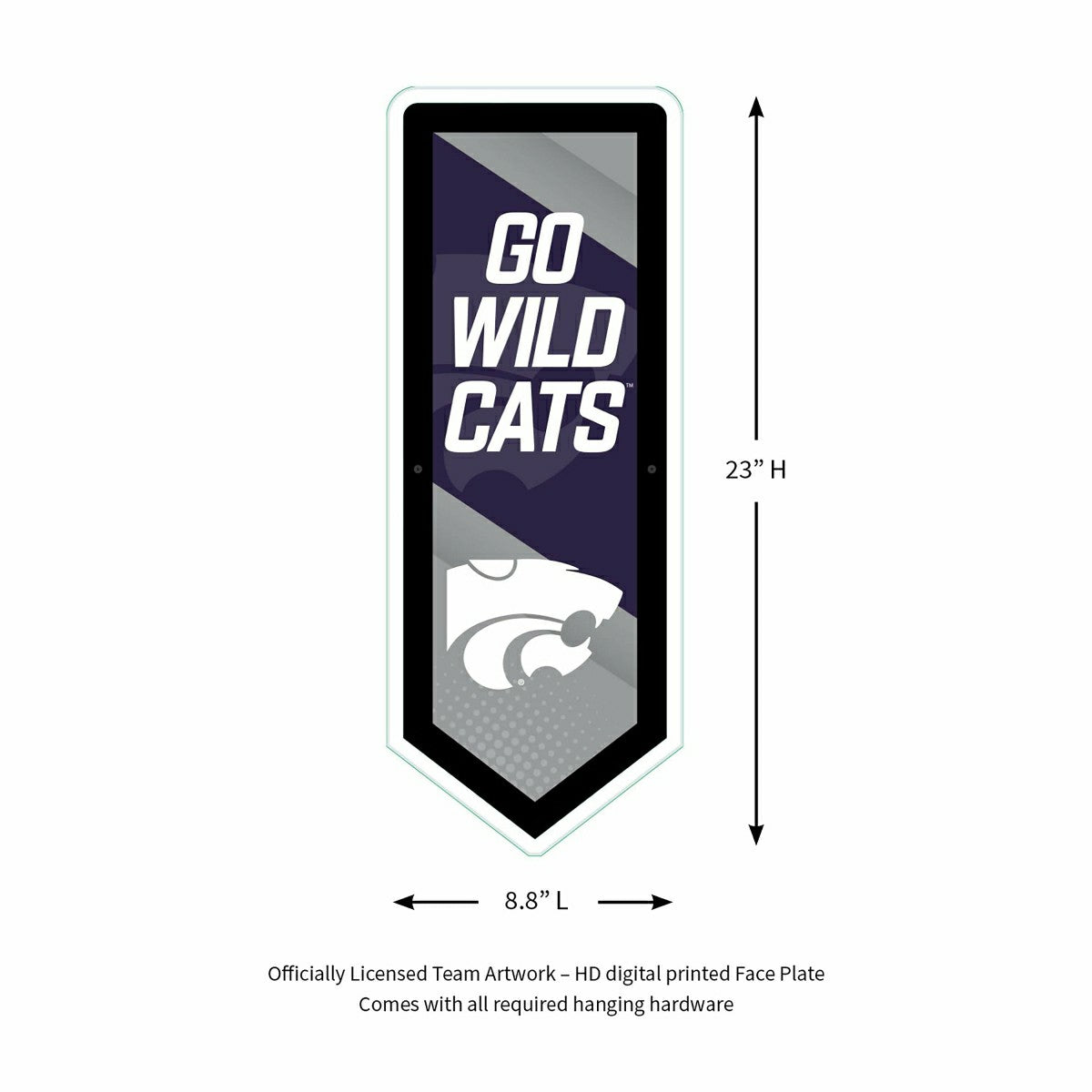 LED Wall Decor, Pennant, Kansas State University