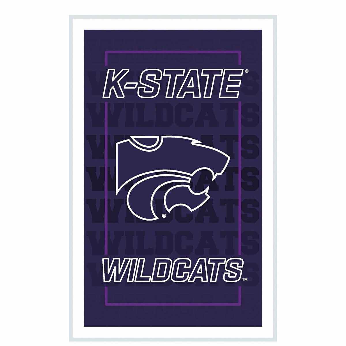 Kansas State University College Rectangle Neolite LED Decor