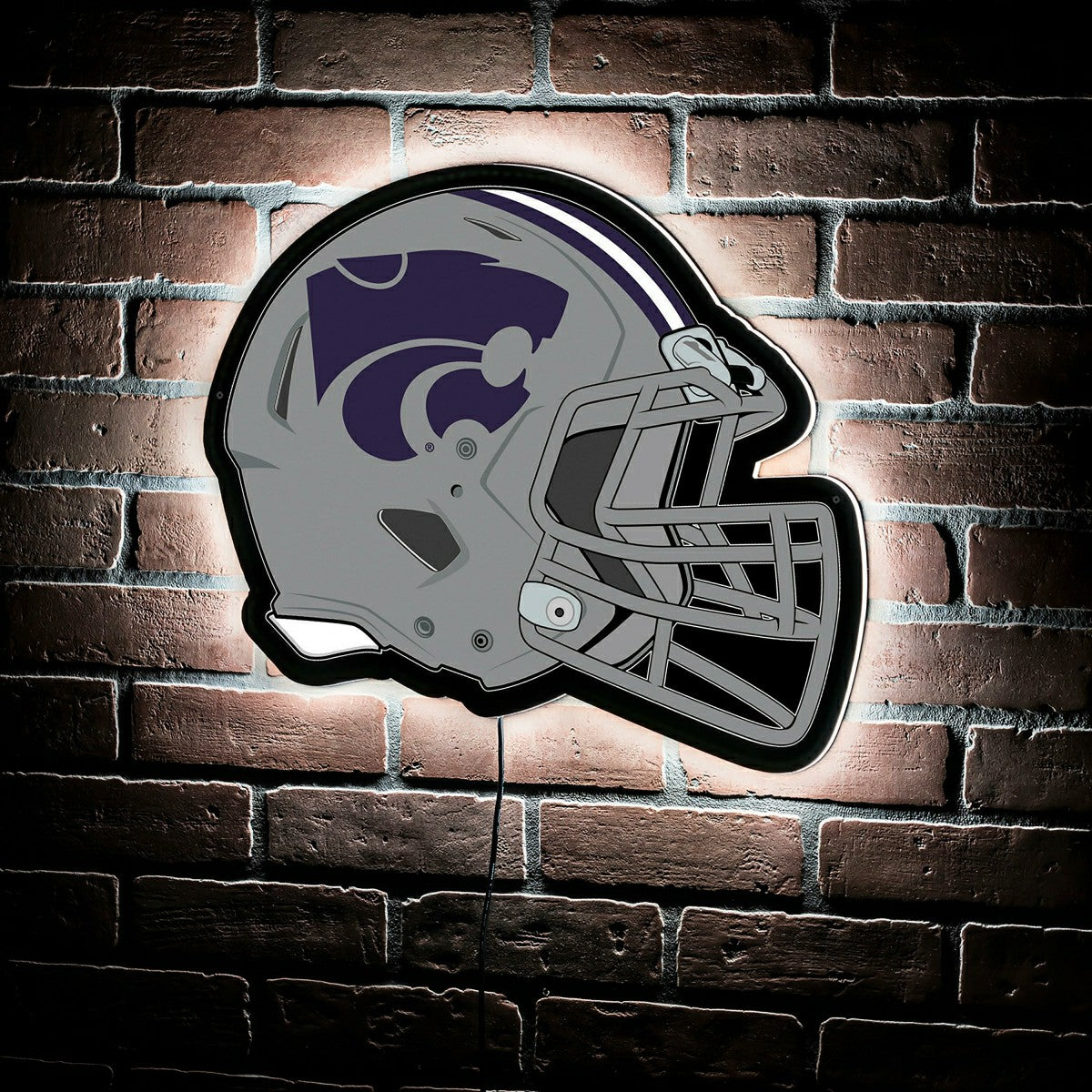 LED Wall Decor, Helmet, Kansas State University