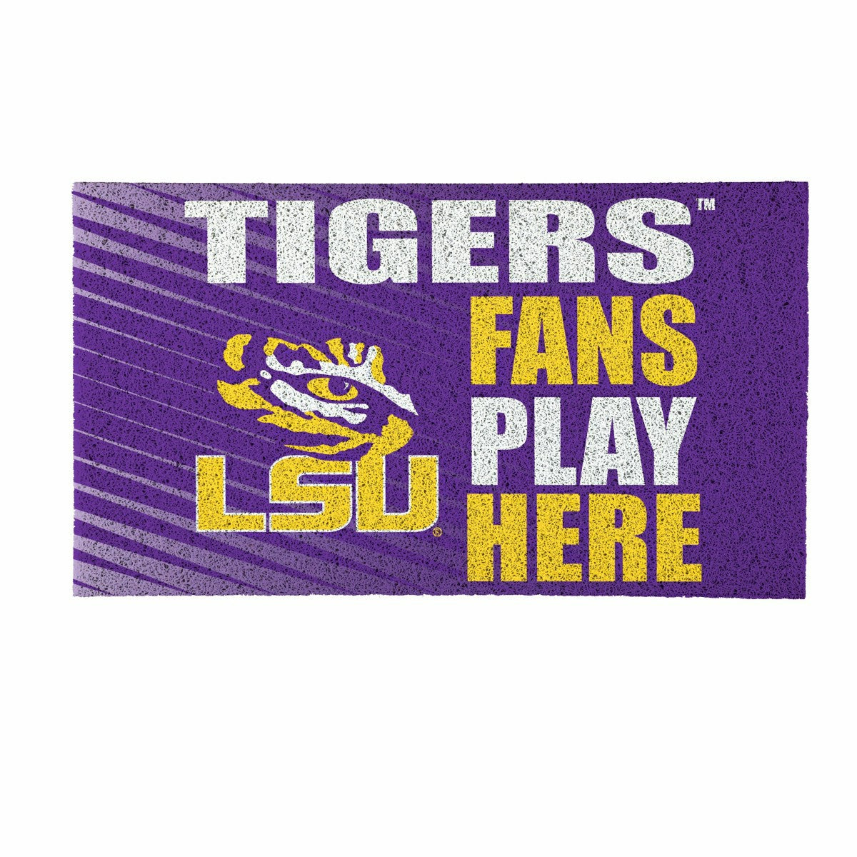 Louisiana State University Fan Mat, 28"x16"