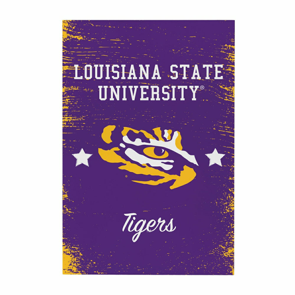 Louisiana State University Wood Wall Sign, 16x24