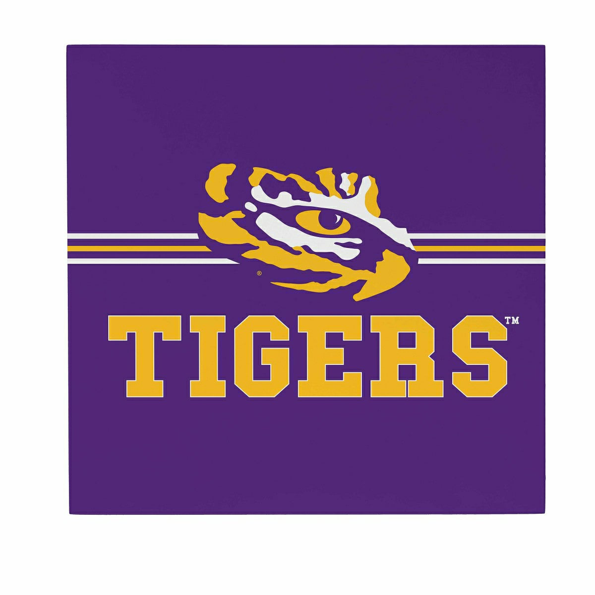 Louisiana State University Wood Wall Sign, 12x12