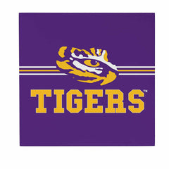 Louisiana State University Wood Wall Sign, 12x12