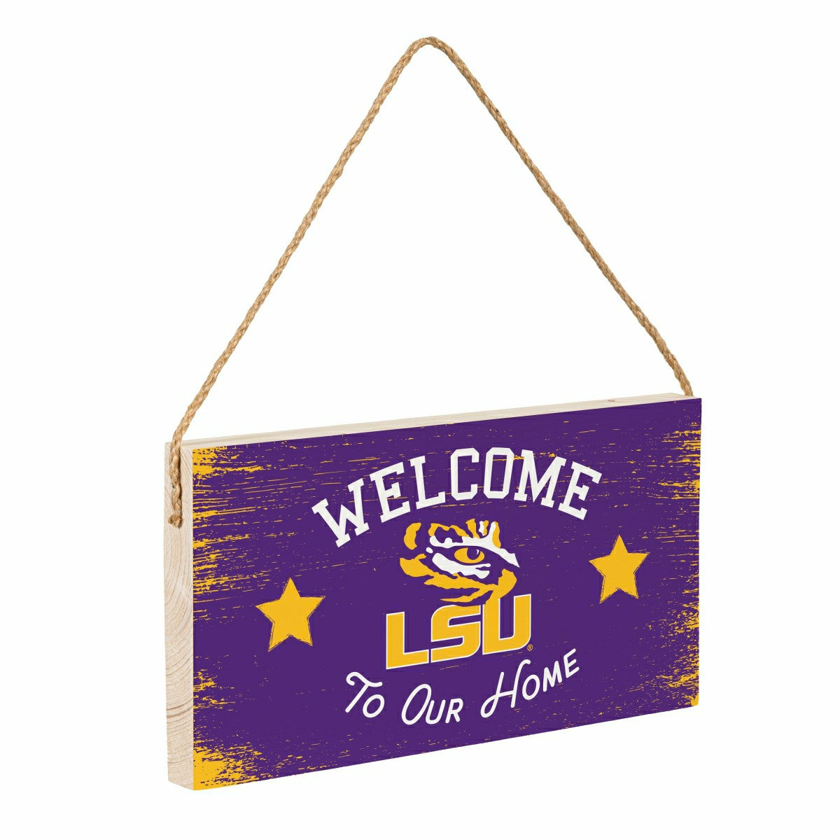 Louisiana State University Wood Wall Sign, 6x11