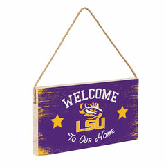 Louisiana State University Wood Wall Sign, 6x11