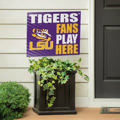 Louisiana State University Coroplast Yard Sign "Fans Play Here"