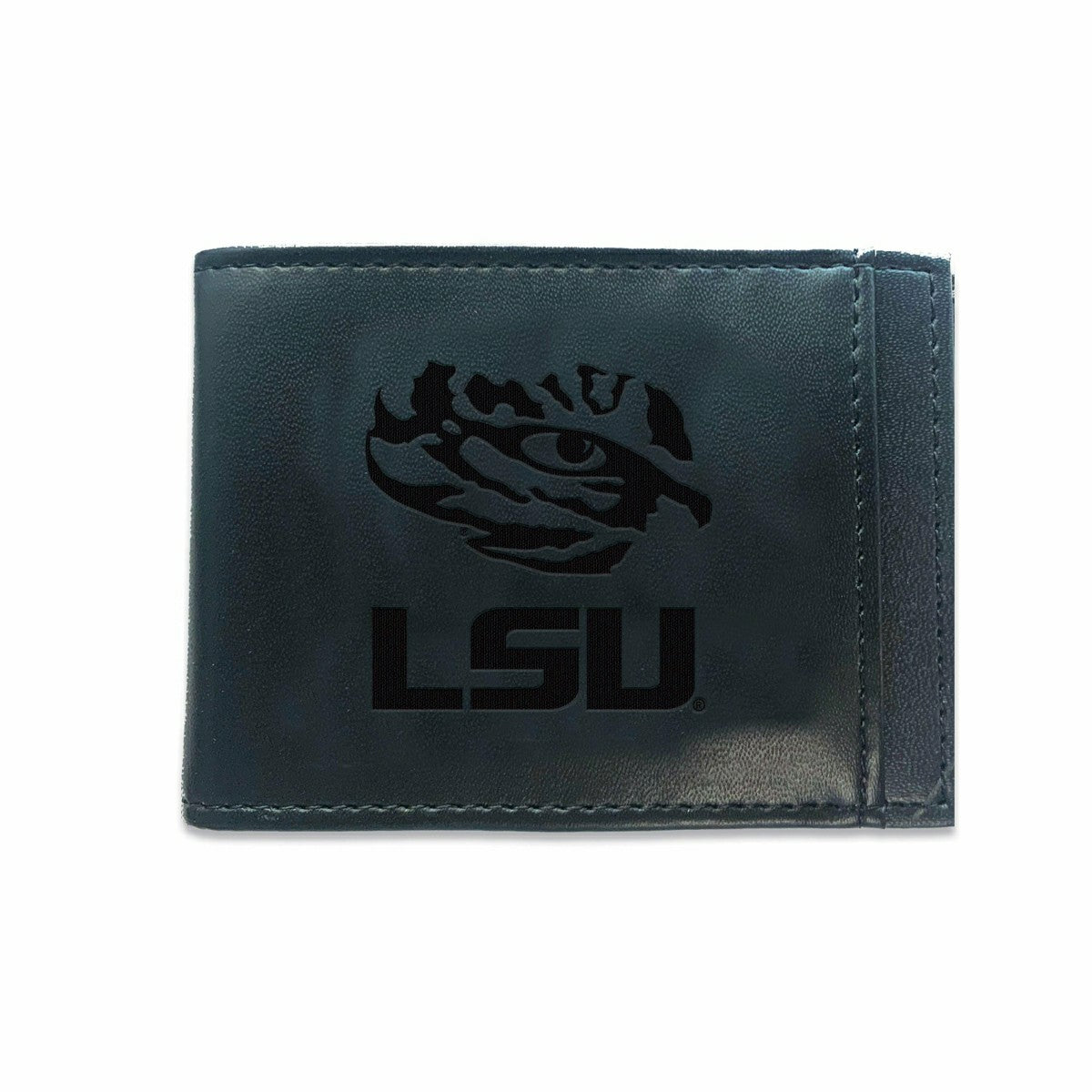 Front Pocket Wallet w/ RFID Blocking, Louisiana State University, Blac