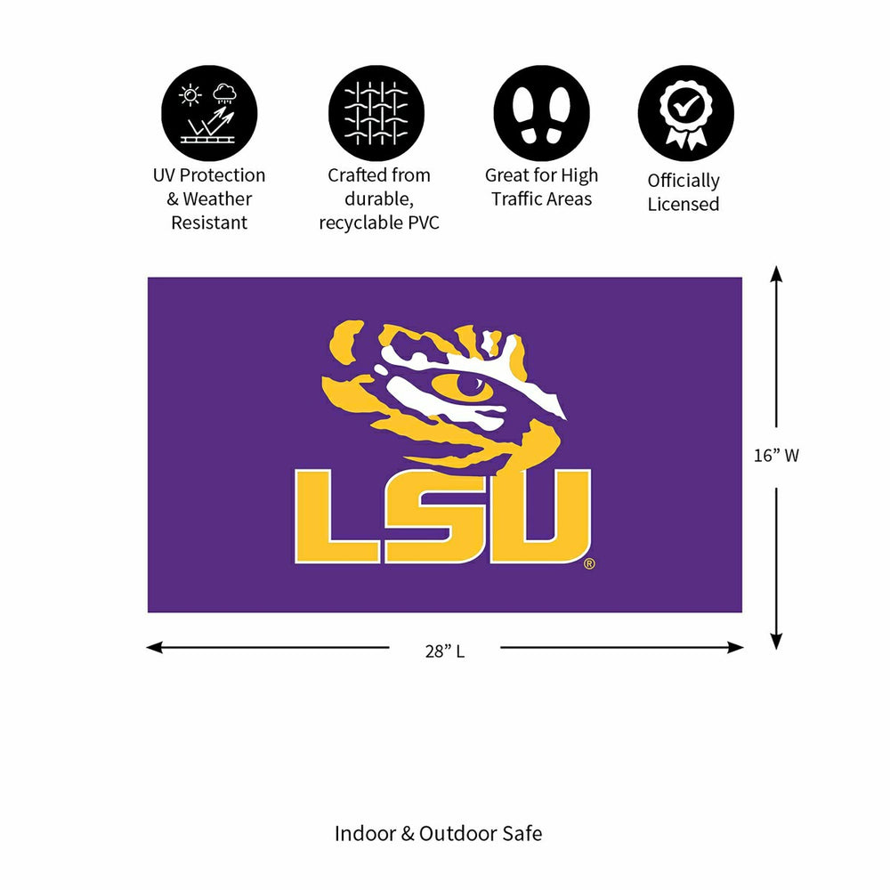 Full Color PVC Mat, 16" x 28", Louisiana State University