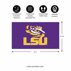 Full Color PVC Mat, 16" x 28", Louisiana State University