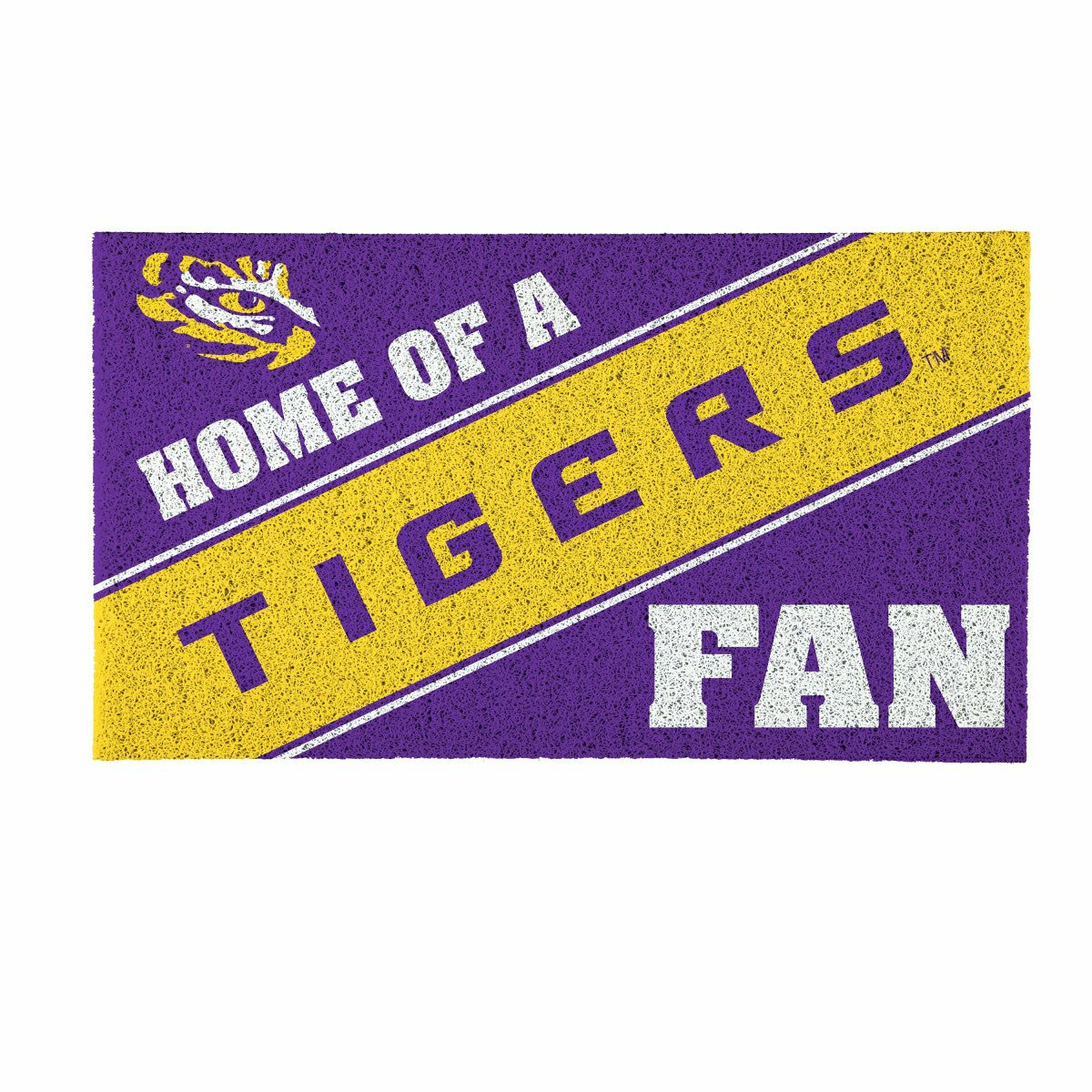 Louisiana State University, PVC Mat COLOR, Home of a Fan