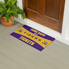 28" x 16" PVC Trapper Mat, Come Back with Tickets, Louisiana State Uni