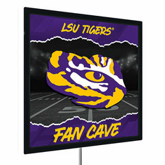Louisiana State University 23"H x 23"L LED Wall Decor, Edgelite, Squar