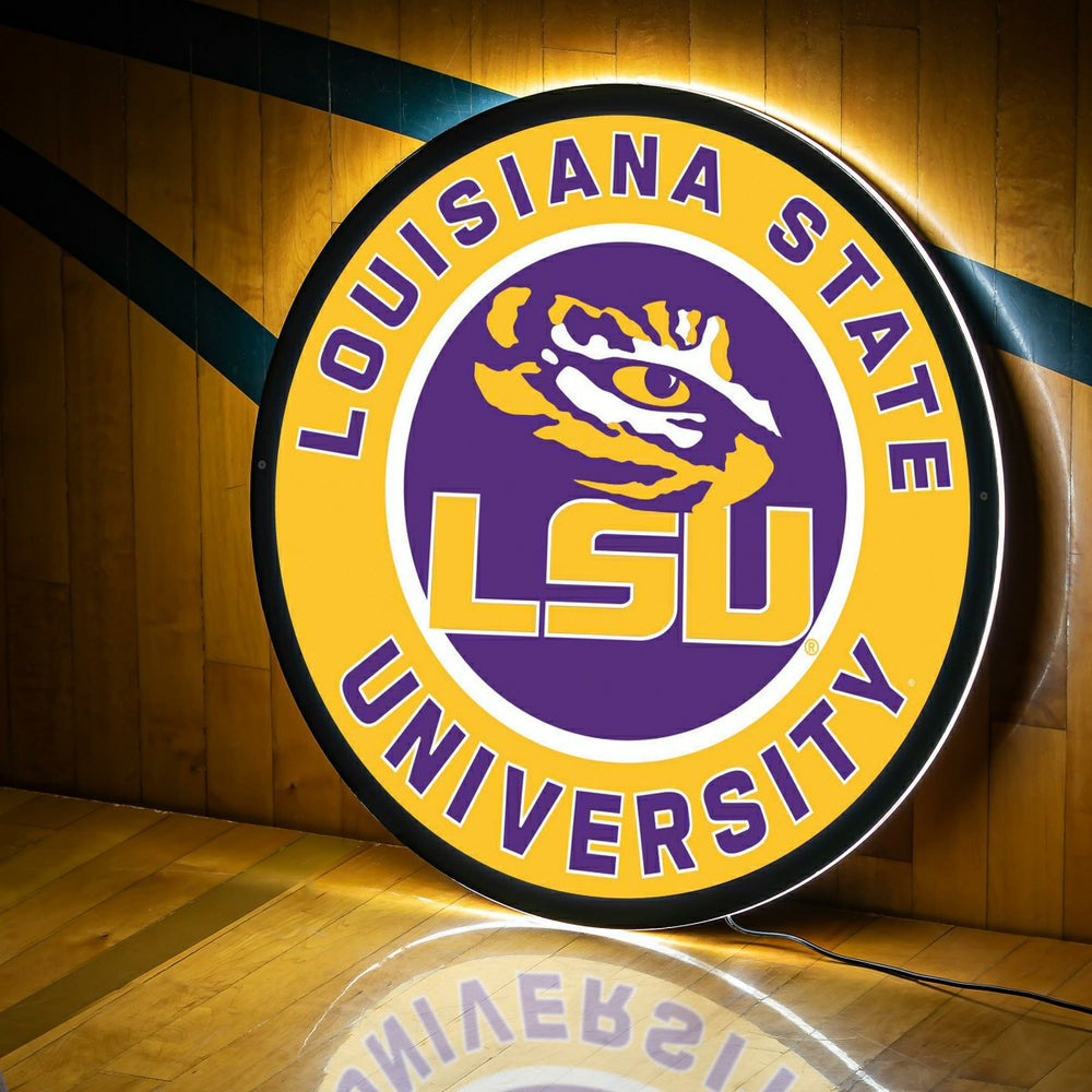 LED Wall Decor, Round, Louisiana State University