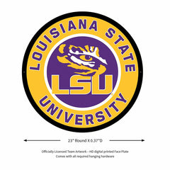 LED Wall Decor, Round, Louisiana State University