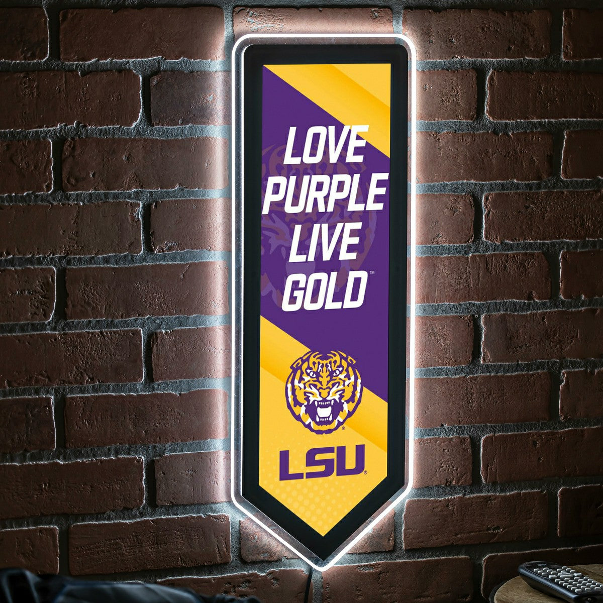 LED Wall Decor, Pennant, Louisiana State University