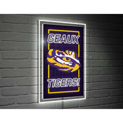 Louisiana State University College Rectangle Neolite LED Decor