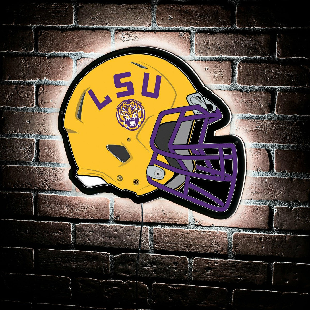 LED Wall Decor, Helmet, Louisiana State University